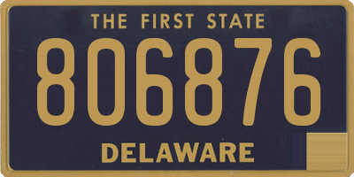 DE license plate 806876