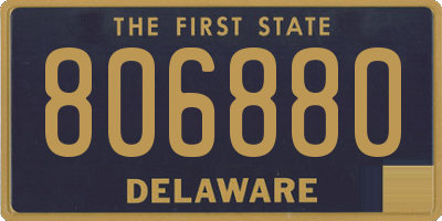 DE license plate 806880