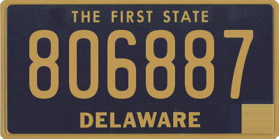 DE license plate 806887