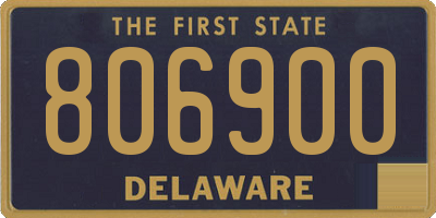 DE license plate 806900