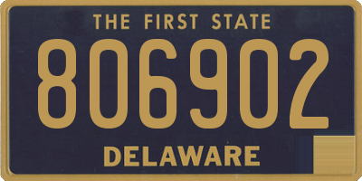 DE license plate 806902