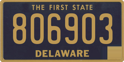 DE license plate 806903