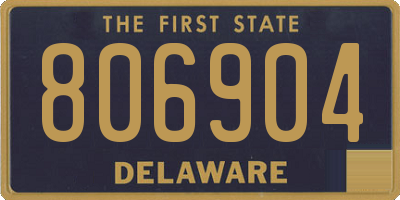 DE license plate 806904