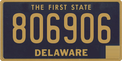 DE license plate 806906