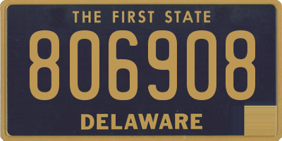 DE license plate 806908