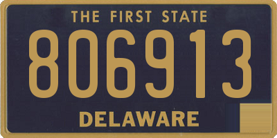 DE license plate 806913