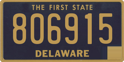 DE license plate 806915