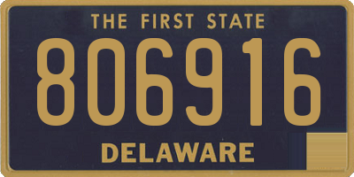 DE license plate 806916