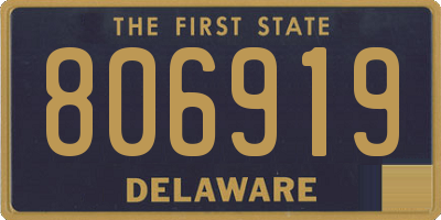 DE license plate 806919