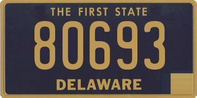 DE license plate 80693