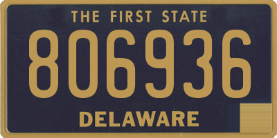 DE license plate 806936