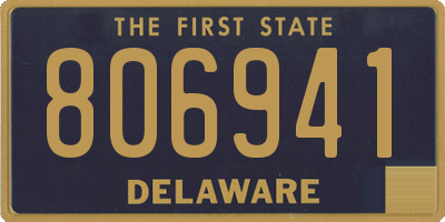 DE license plate 806941