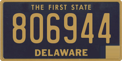 DE license plate 806944