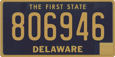 DE license plate 806946