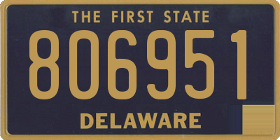 DE license plate 806951