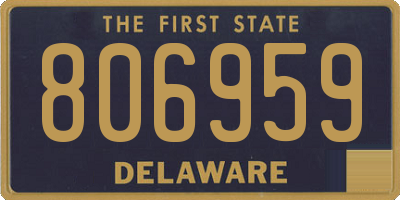 DE license plate 806959