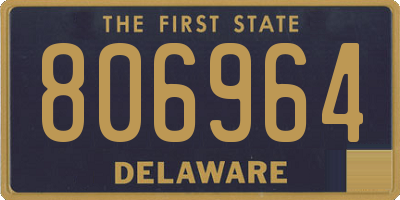 DE license plate 806964