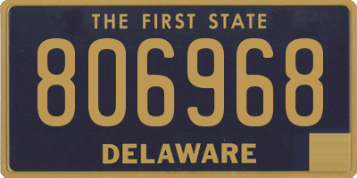 DE license plate 806968