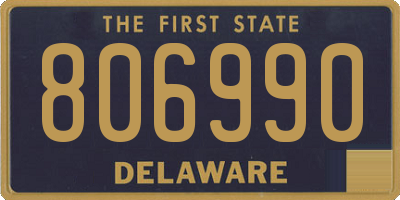 DE license plate 806990