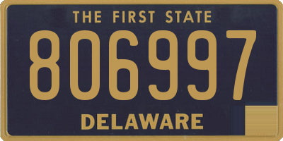 DE license plate 806997
