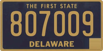 DE license plate 807009