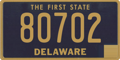 DE license plate 80702
