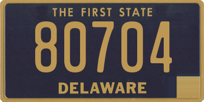 DE license plate 80704