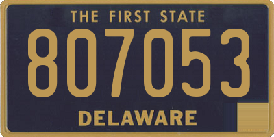 DE license plate 807053