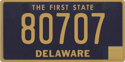 DE license plate 80707