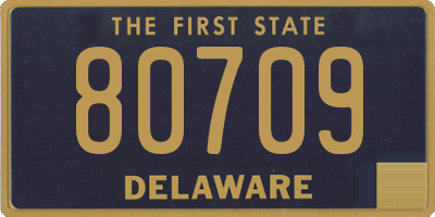 DE license plate 80709