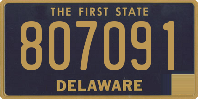 DE license plate 807091