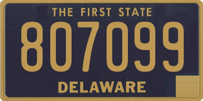 DE license plate 807099