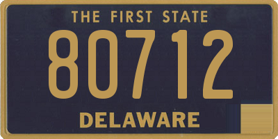 DE license plate 80712