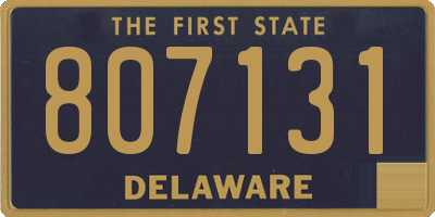 DE license plate 807131