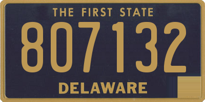 DE license plate 807132