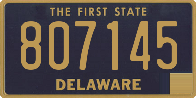 DE license plate 807145