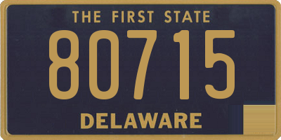 DE license plate 80715