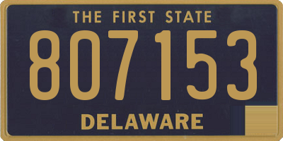 DE license plate 807153
