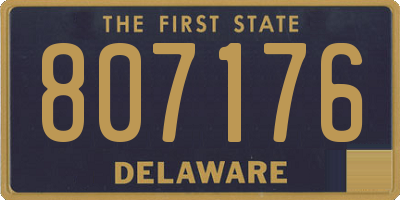 DE license plate 807176