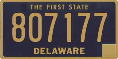 DE license plate 807177
