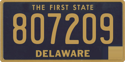 DE license plate 807209