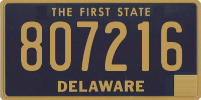 DE license plate 807216