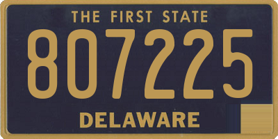 DE license plate 807225