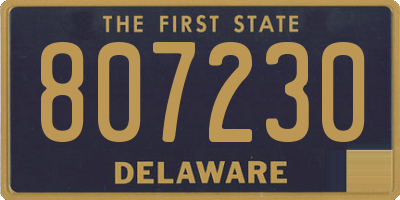 DE license plate 807230