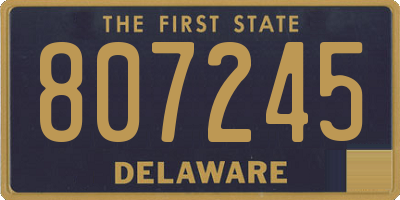DE license plate 807245