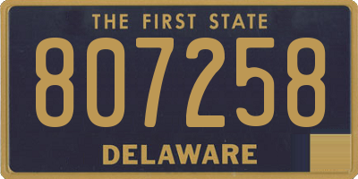 DE license plate 807258