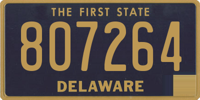 DE license plate 807264