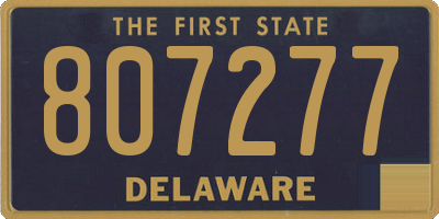 DE license plate 807277