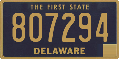 DE license plate 807294