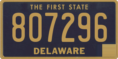 DE license plate 807296